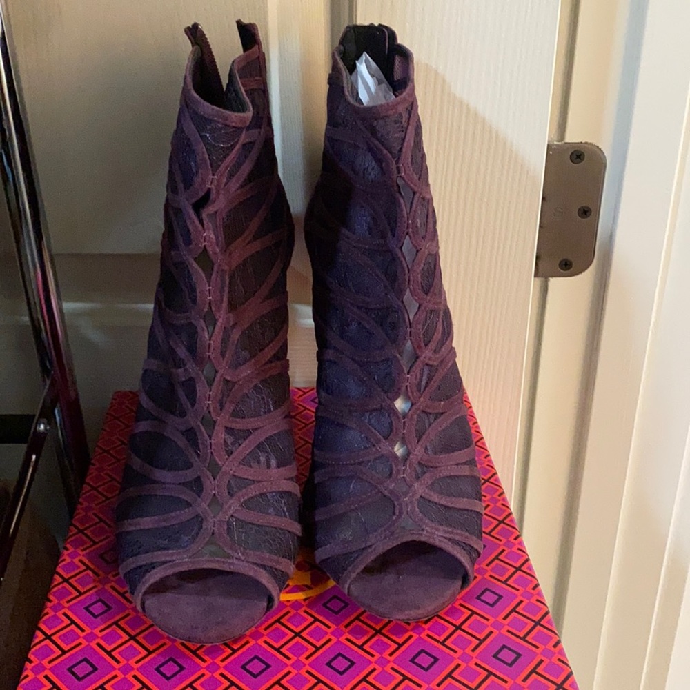 Karen Millen Lace Booties